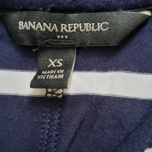 Banana Republic Navy Striped T Shirt Dress with Pockets - XS - Picture 5 of 5